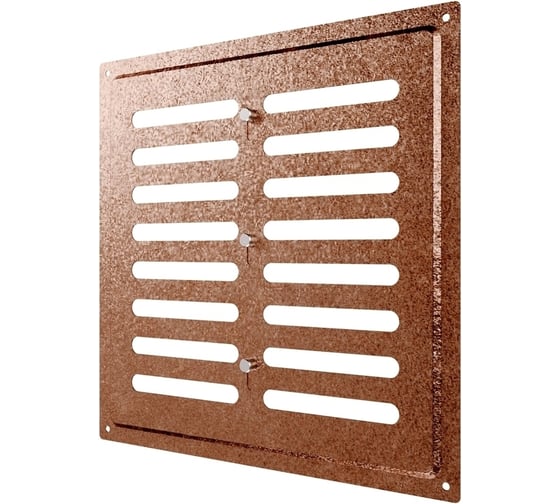 Изображение товара Решетка вентиляционная регулируемая ERA MER 250x250 окрашенная сталь Antique copper 2525MER Antique copper