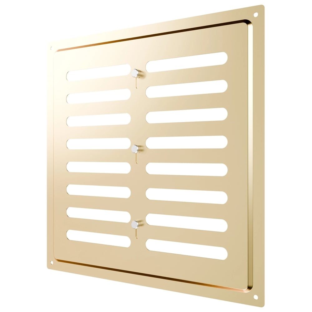 Изображение товара Регулируемая вентиляционная решетка ERA MER 250x250 из стали Gold