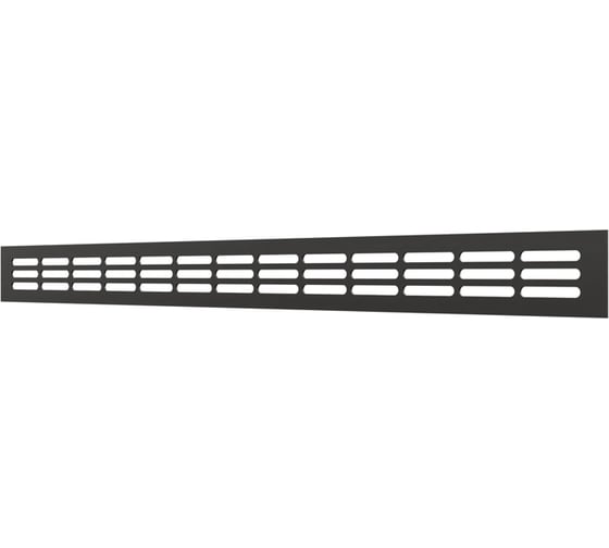 Изображение товара Решетка вентиляционная переточная ERA DP AL 500x42 алюминий Matt black 5004DP AL Matt black
