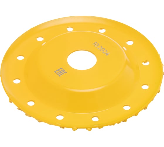 Изображение товара Чашка твёрдосплавная зачистная DENZEL 125 мм, наклонная, крупное зерно #8 72976