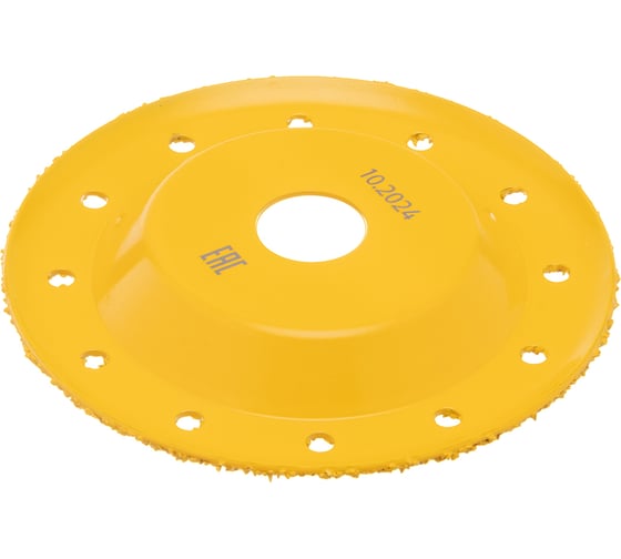 Изображение товара Чашка твёрдосплавная зачистная DENZEL 125 мм, наклонная, среднее зерно #16 72977