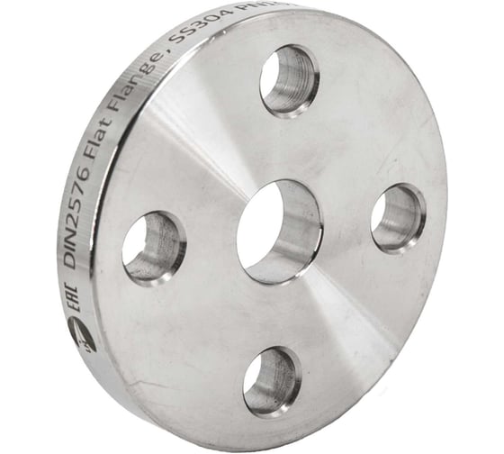 Изображение товара Фланец плоский NEWKEY DIN2576 нержавеющий, AISI316 DN15 (1/2) (21,3мм), (CF8M), РN10/16 NK-FD15/6