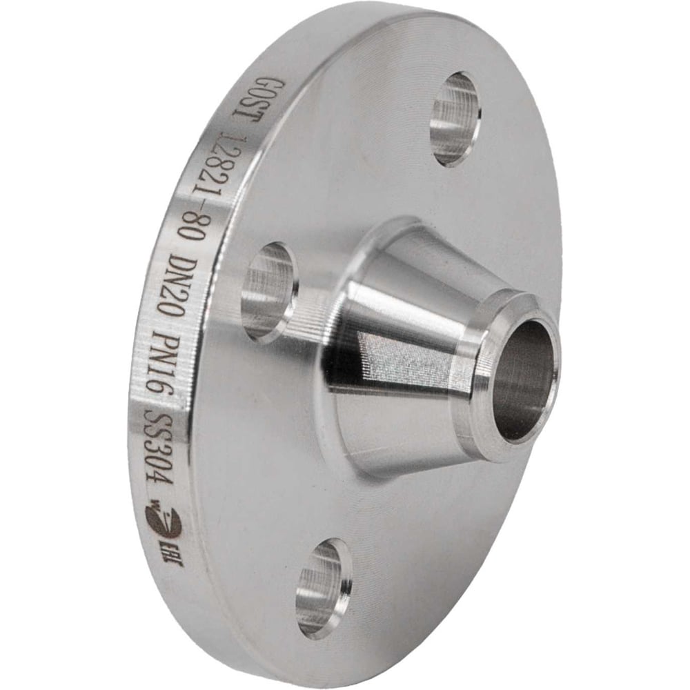 Изображение товара Фланец воротниковый нержавеющий NEWKEY AISI304 DN20 (3/4) 25мм, 4 отверстия