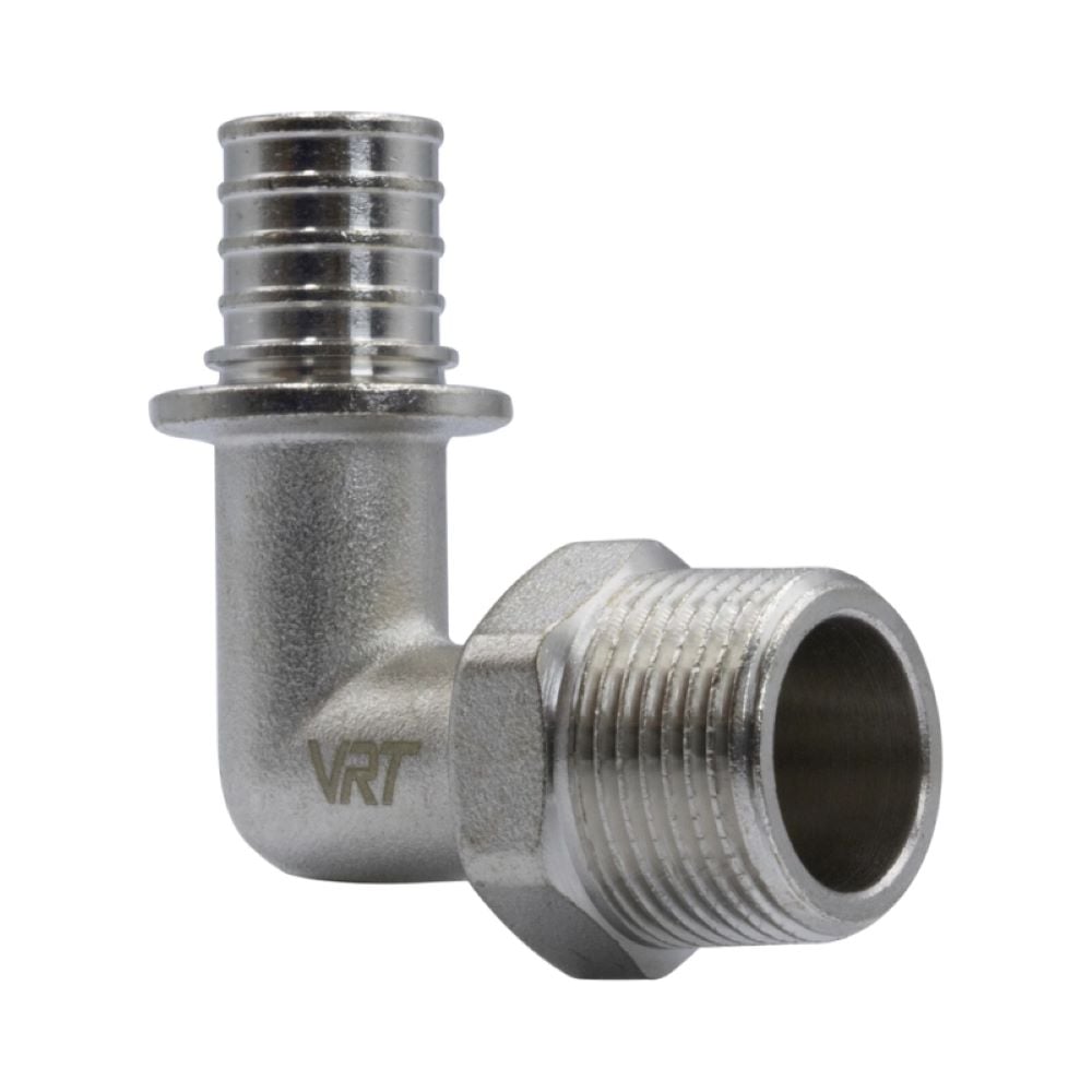 Изображение товара Уголок аксиальный VRT 20 2,8x3/4'' с наружной резьбой латунный