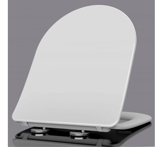 Изображение товара Сиденье для унитаза WAVE ALPINA дюропласт, микролифт, БЕЛЫЙ глянец 557060