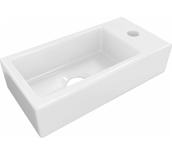 Изображение товара Раковина для ванной подвесная и накладная Teymi Hanna 37 правая, белая T50905
