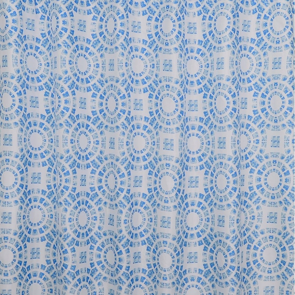 Изображение товара Штора для ванной Bath Plus 180х200 см с узором Circle Light Blue