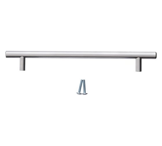 Изображение товара Ручка-рейлинг Mebax диаметр 12 мм, 256 мм, матовый хром 00-00001579