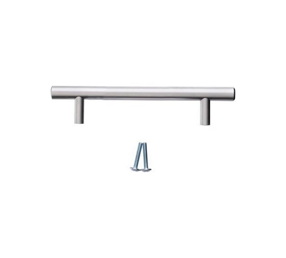 Изображение товара Ручка-рейлинг Mebax диаметр 12 мм, 96 мм, матовый хром, 00-00001565