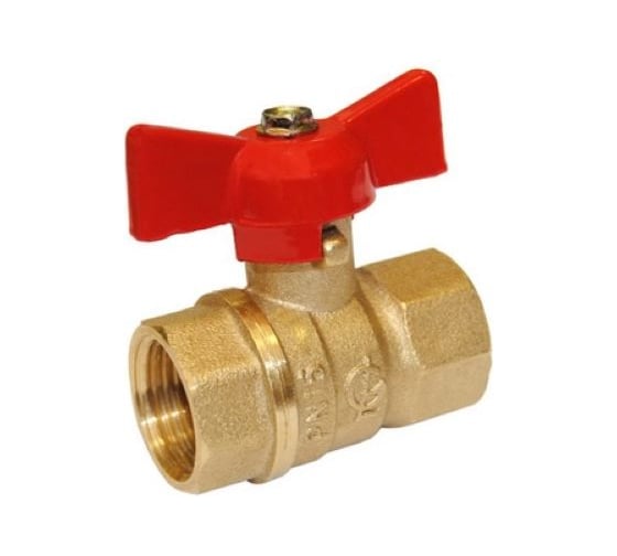 Изображение товара Кран шаровой ГАЛЛОП 3/4'' вн/вн бабочка 11б27п1 Стандарт 230 PN 40 532609