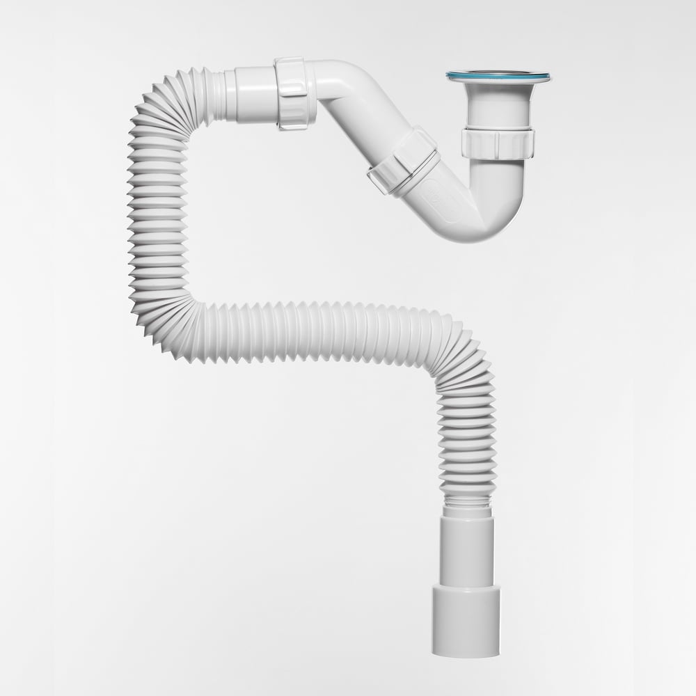 Изображение товара Сифон для поддона S-образный Инкопласт И 1 1/2-40 с гофрированной трубой