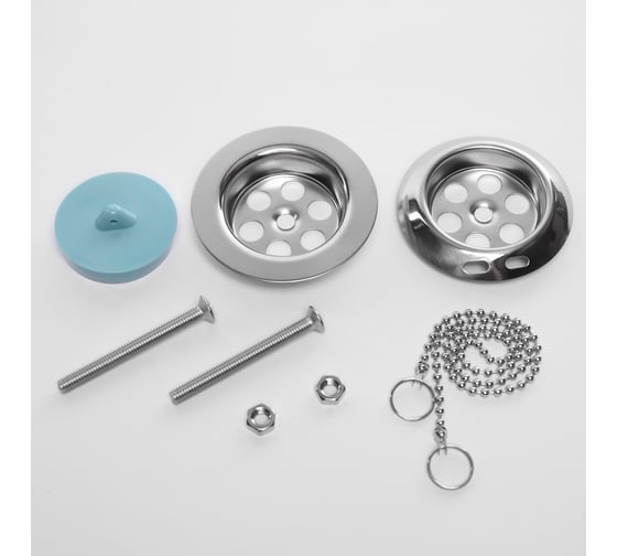 Изображение товара Ремкомплект сифона для ванны Инкопласт И №3 (нерж.чашки+винт) RK-03 ИНКОПЛАСТ В00В0022522