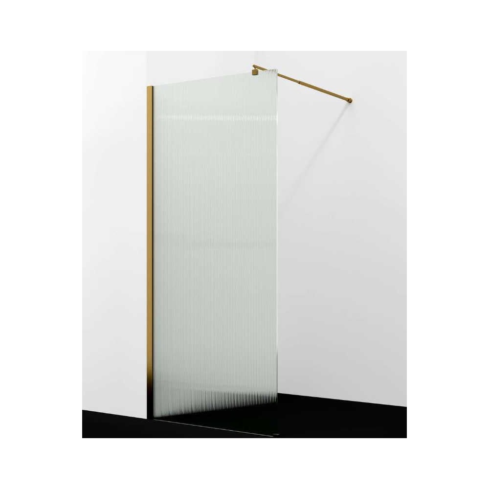 Изображение товара Душевая перегородка WasserKraft Rur 30W44BG-FL 1000 мм стекло алюминий золотой