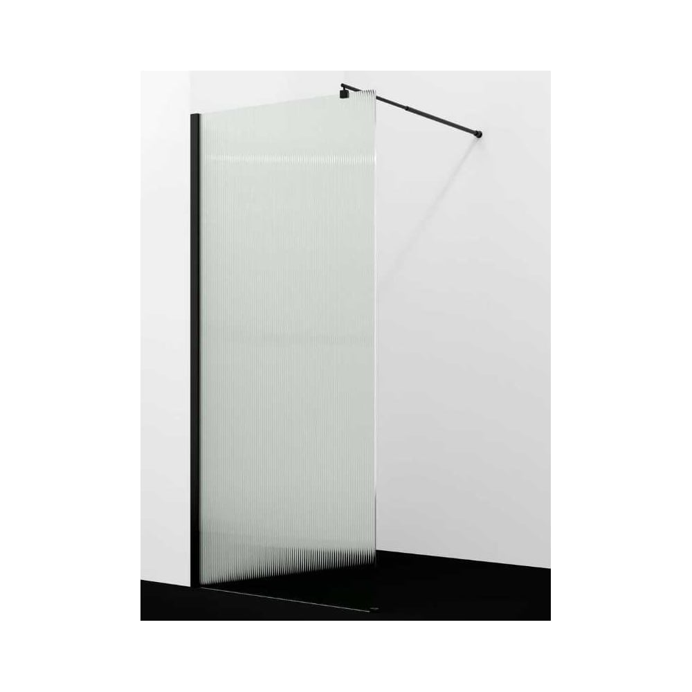 Изображение товара Душевая перегородка WasserKraft Rur 30W44MB-FL 1000 мм высокая стеклянная с рифленым полотном