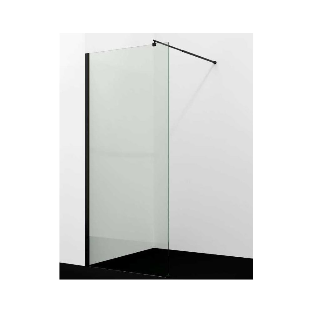 Изображение товара Современная душевая перегородка WasserKraft Rur 30W44MB прозрачное стекло черный профиль