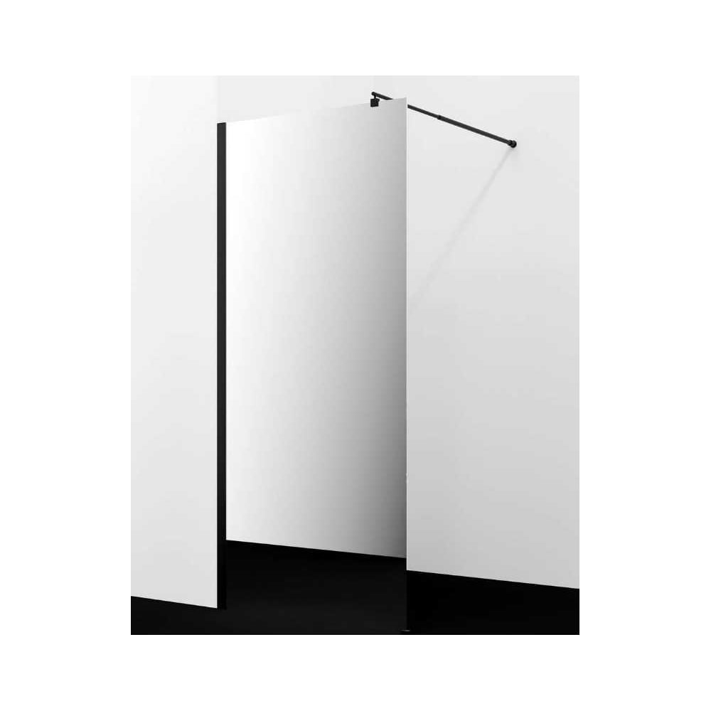 Изображение товара Душевая перегородка WasserKraft Rur 30W40MB-MR стекло 8 мм черный профиль серия Rur 30W