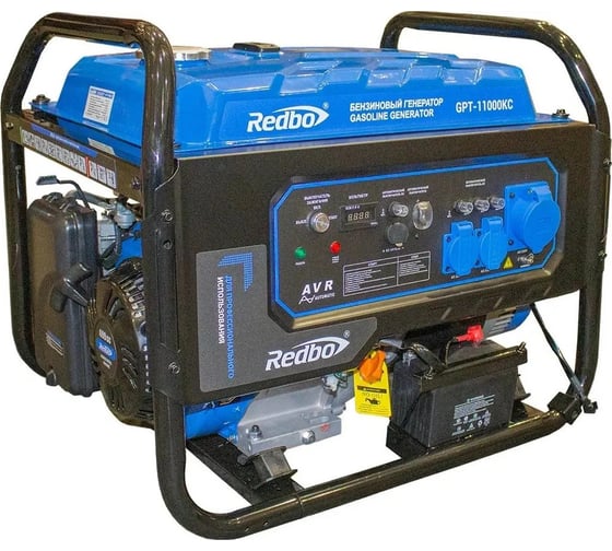 Изображение товара Бензиновый генератор Redbo GPT-11000KC 8.0 кВт./8.5 кВт, ручной стартер 30297