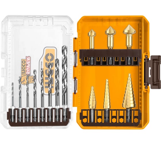 Изображение товара Набор сверл INGCO 14 шт INDUSTRIAL AKDL61401