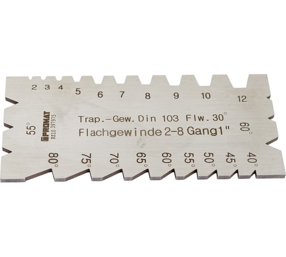 Изображение товара Шаблон для заточки токарных резцов Promat углы от 40 до 80  4000851431