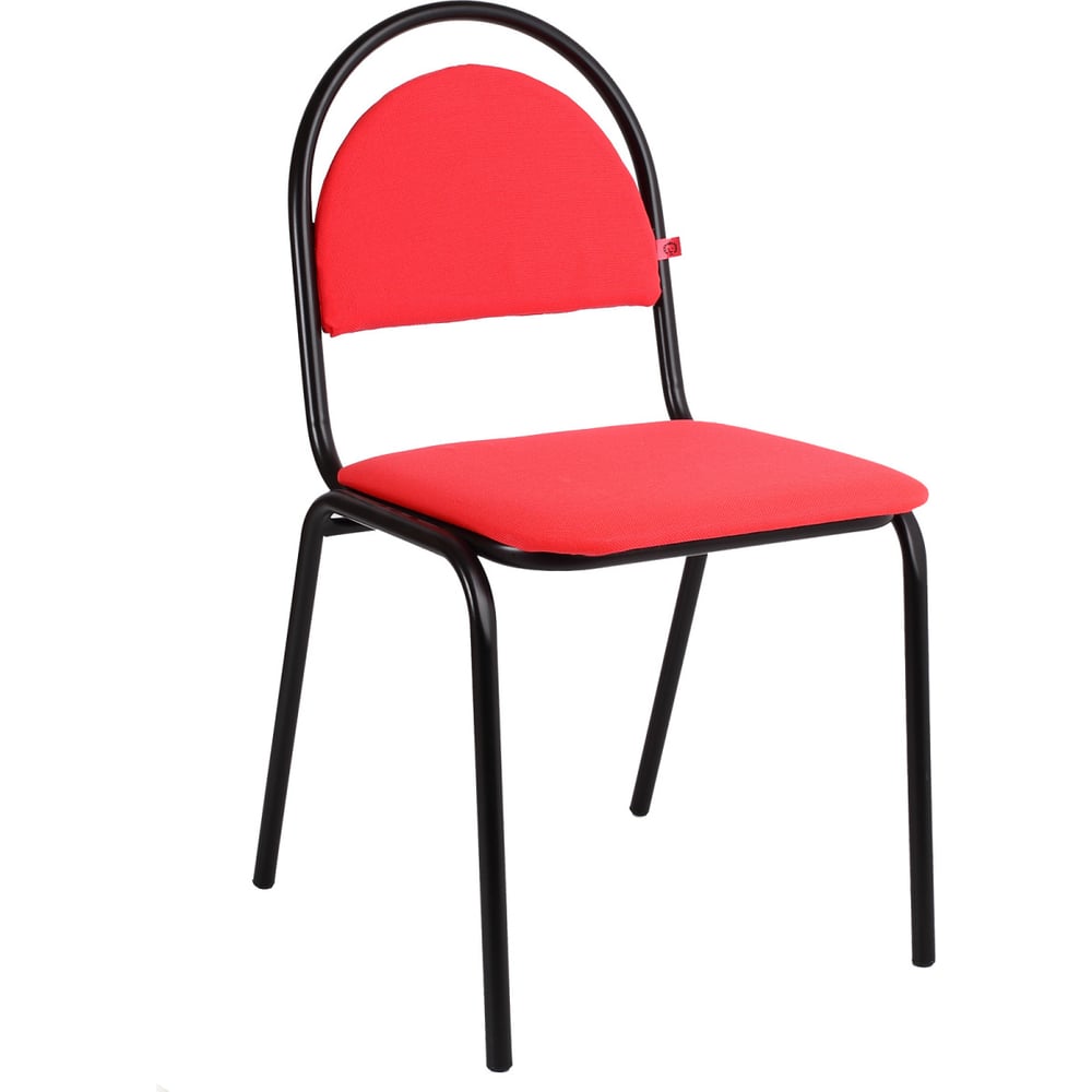 Изображение товара Стул Фабрикант Стандарт с красной обивкой и черным каркасом