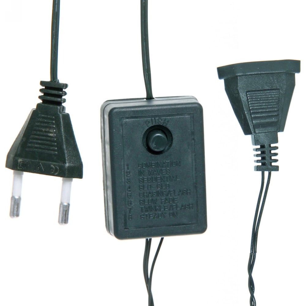 Изображение товара Гирлянда для дома Серпантин 13м 152 лампы LED зеленый провод, 8 режимов, IP-20, Белый (возможность соединения) 120-063