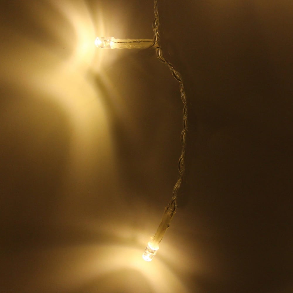 Изображение товара Гирлянда Серпантин БАХРОМА с мерцанием, 1,5м, 48 LED, теплый белый