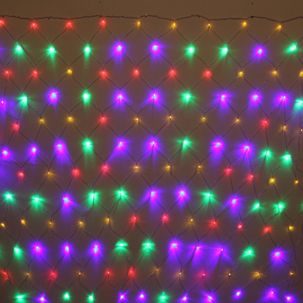 Изображение товара Гирлянда для дома Серпантин СЕТКА 2м х 1,5м 144 LED мультицвет IP20