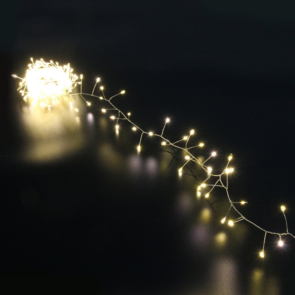 Изображение товара Гирлянда для дома Серпантин 2,0 м 150 ламп LED Мишура, IP-40, Теплый белый 183-747