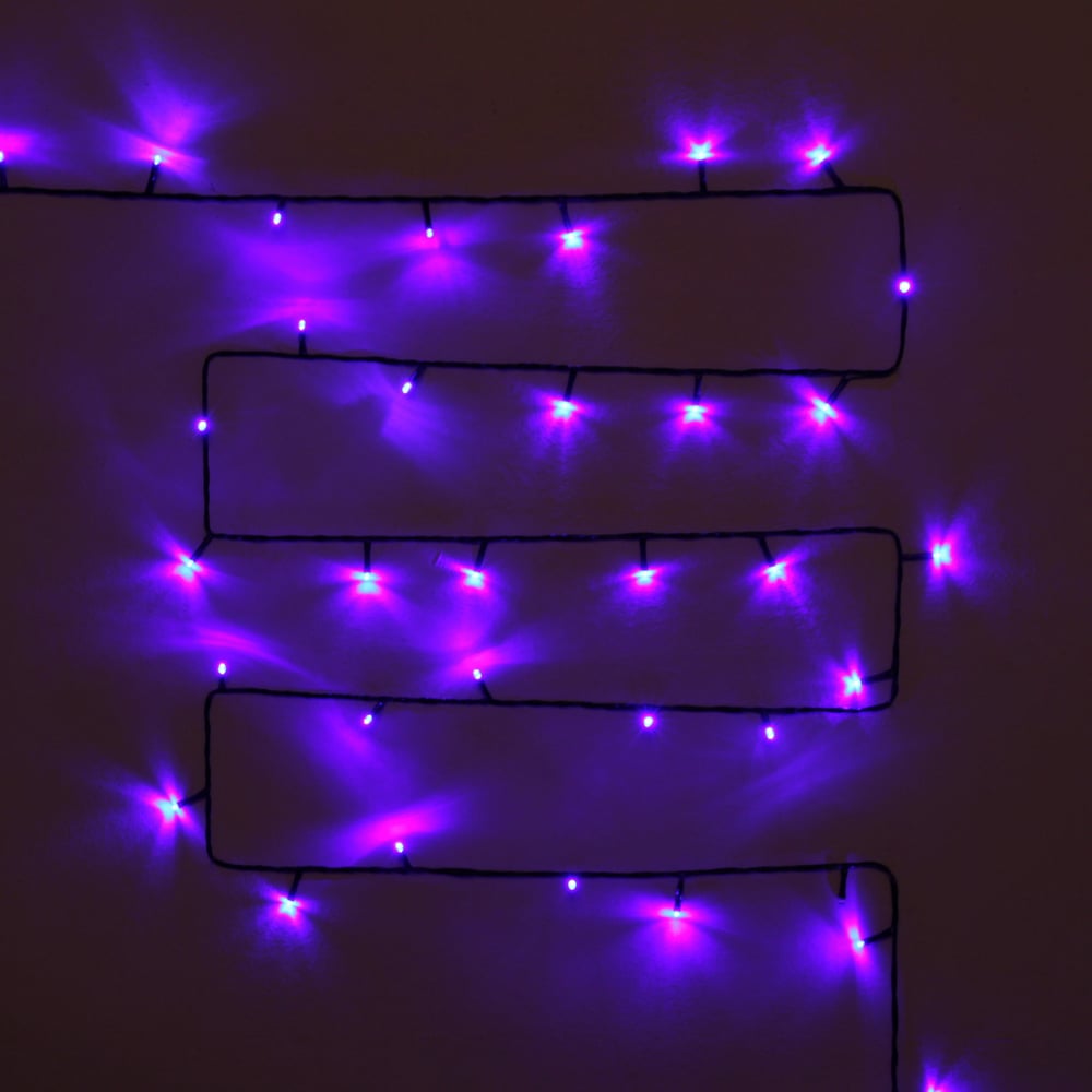 Изображение товара Серпантин гирлянда уличная 120 ламп LED синяя 11м IP-54