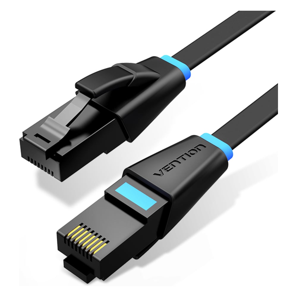 Изображение товара Патч-корд VENTION UTP cat.6 10м плоский черный RJ45