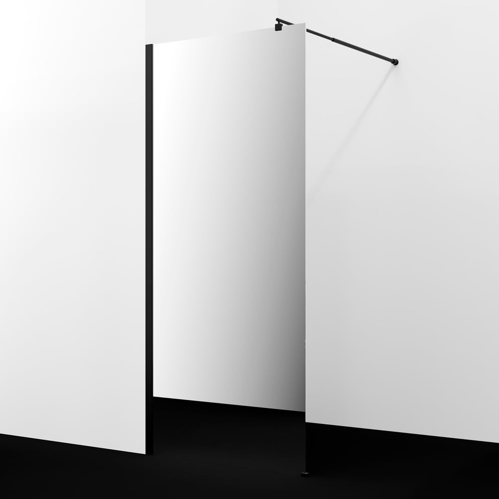 Изображение товара Душевая перегородка WasserKraft Rur 30W46MB-MR черная 2000 мм