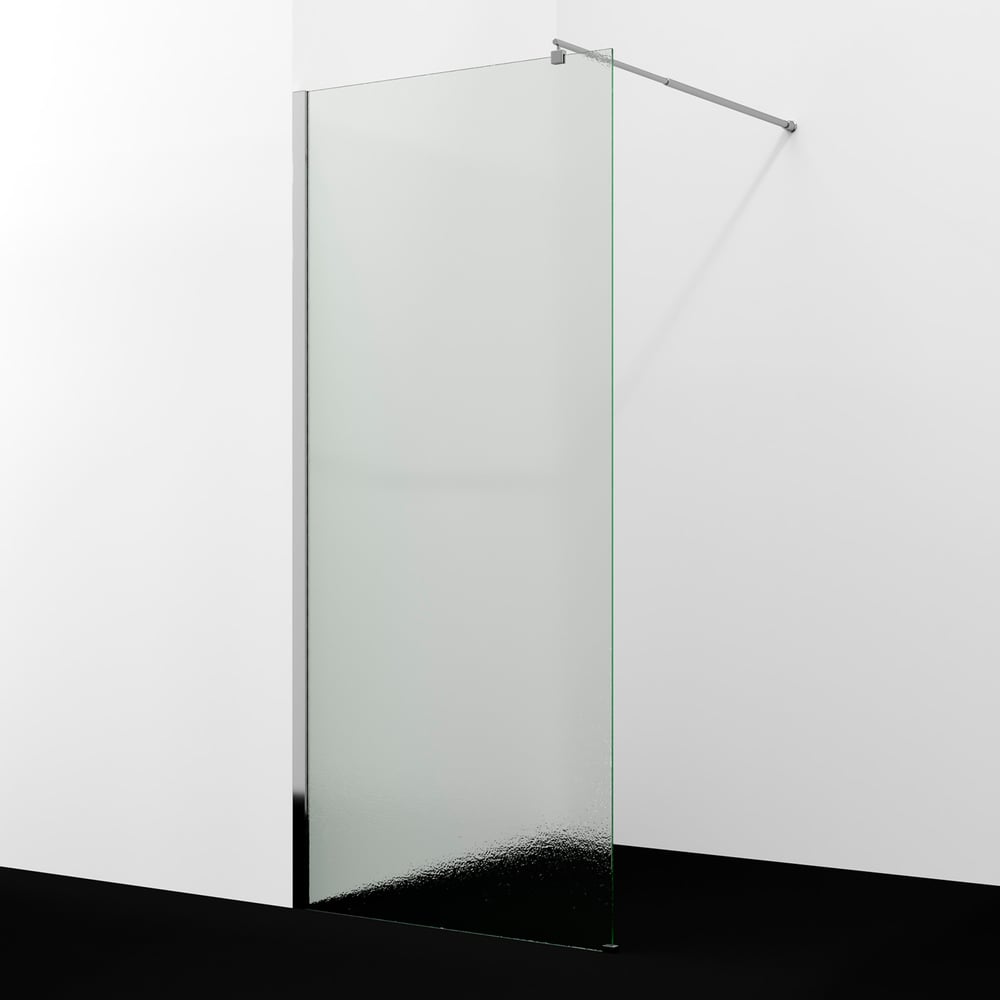 Изображение товара Душевая перегородка WasserKraft Rur 30W46-TXG 1100 мм х 2000 мм стекло рифленое хром