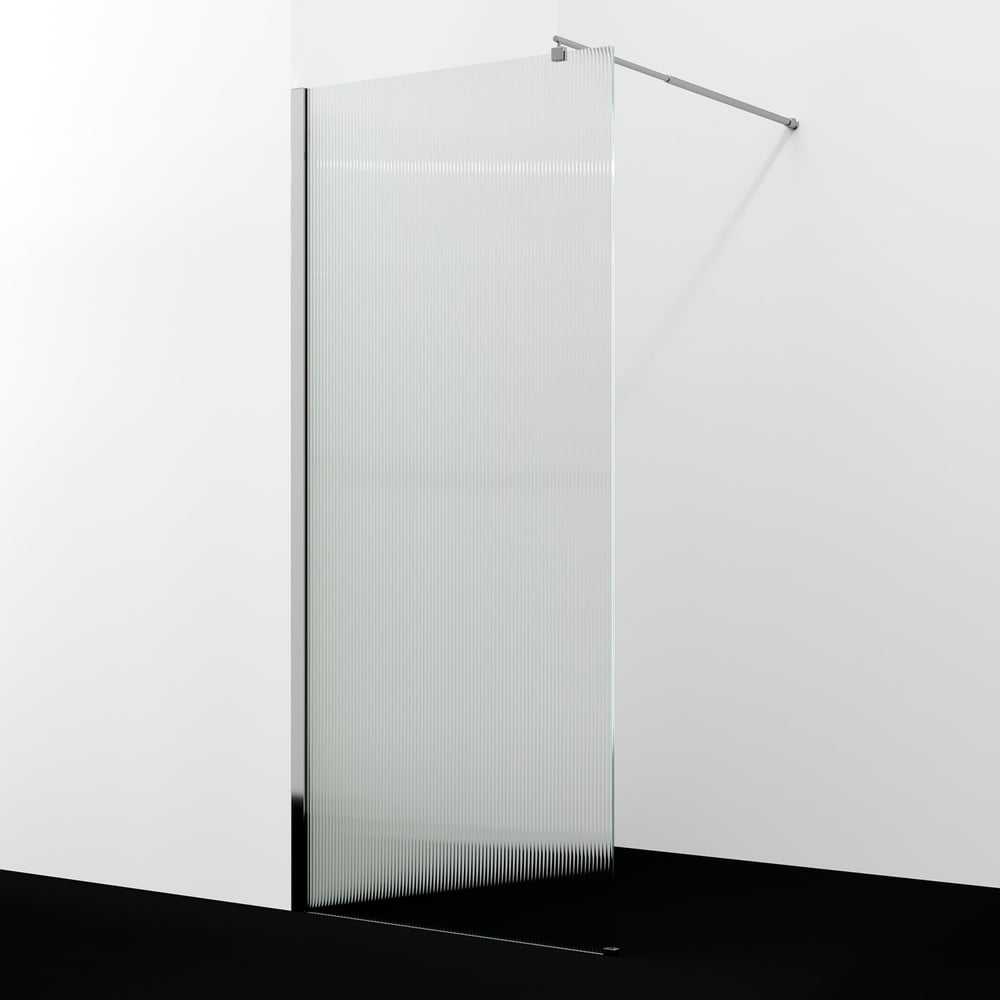 Изображение товара Душевая перегородка WasserKraft Rur 30W46-FL из безопасного стекла хром