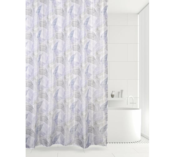 Изображение товара Штора для ванной комнаты Bath Plus 180х180 LEAF RHYTHM мульти ch-21262