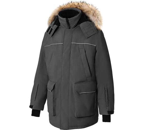 Изображение товара Куртка СОЮЗСПЕЦОДЕЖДА Домбай утепленная графит, тк.Рейнман Хеви, 48-50/182-188 2000000269689