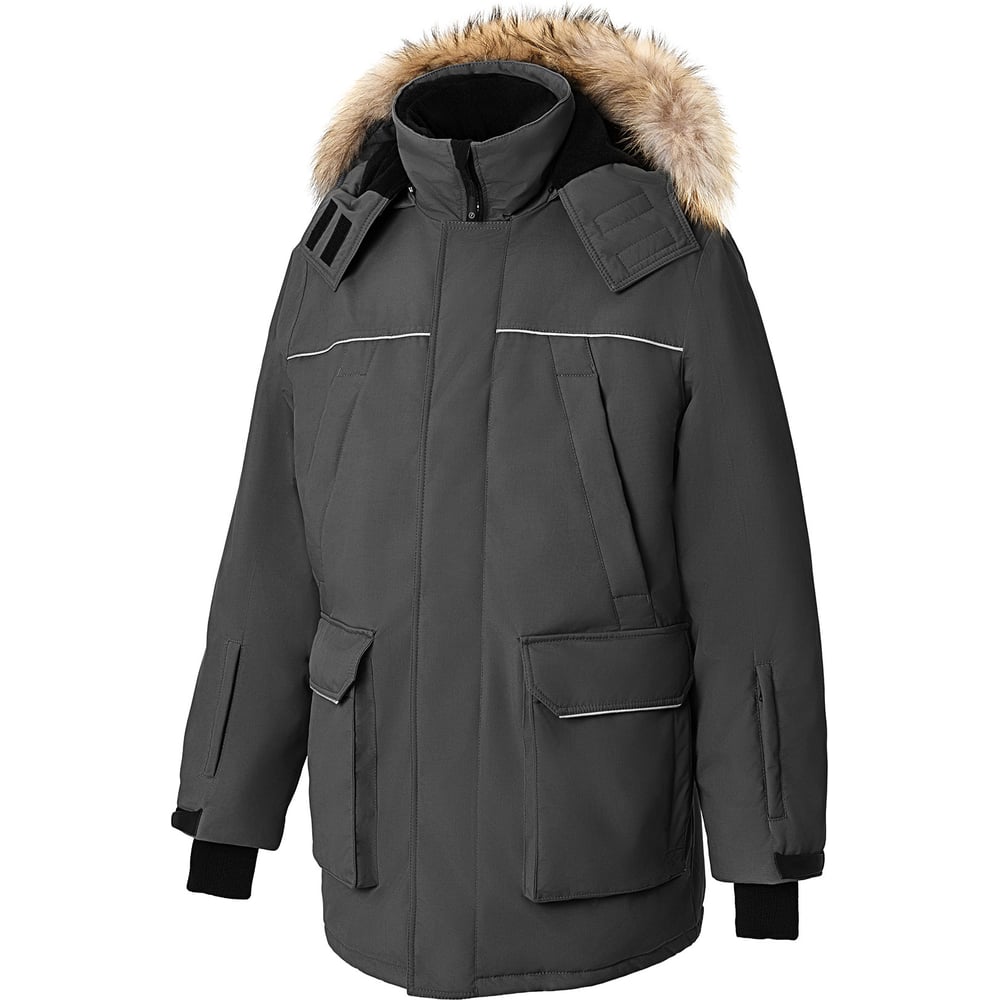 Изображение товара Утепленная мужская куртка СОЮЗСПЕЦОДЕЖДА Домбай графит мембранная с капюшоном