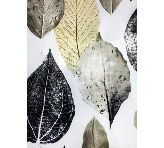 Изображение товара Штора для ванной комнаты Bath Plus 180х180 LEAF STORY беж/серый ch-21261