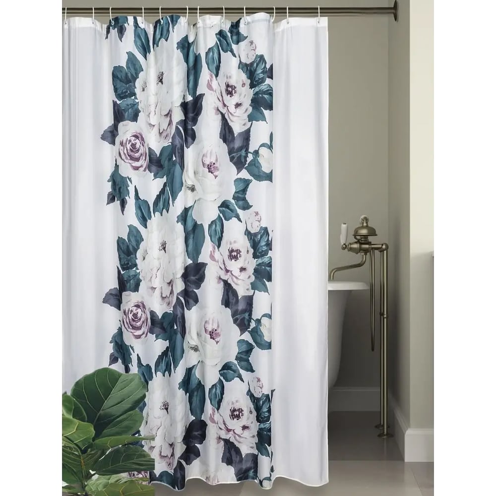 Изображение товара Штора для ванной комнаты Bath Plus 180x180 RAGING FLORA из полиэстера с водоотталкивающим покрытием