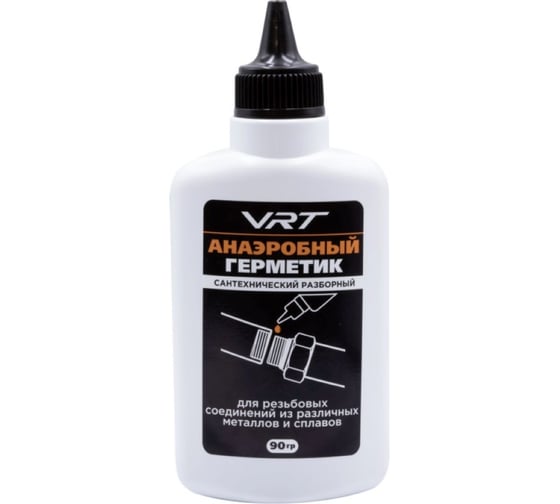 Изображение товара Герметик анаэробный VRT 90г разборный КРАСНЫЙ д/рез. соединений из различных металлов и сплавов 556941