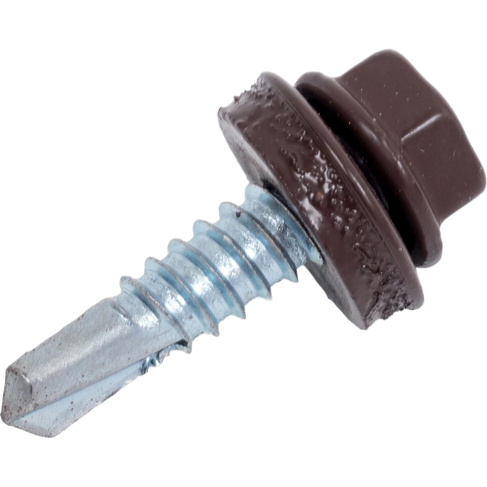 Изображение товара Кровельные саморезы Госкреп КРС RAL8017 6,3х25 мм, 80 шт оцинкованный для металлических оснований