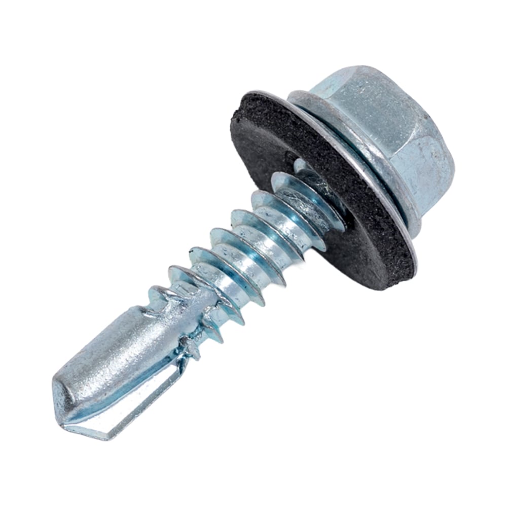 Изображение товара Кровельные саморезы Госкреп КРС белый цинк 6,3х25мм 80шт для металлических оснований