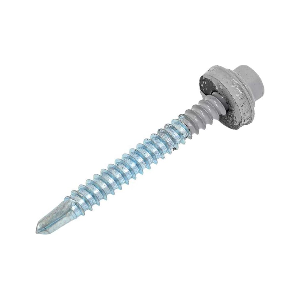 Изображение товара Кровельные саморезы Госкреп КРС RAL7004 5,5х32мм, 60 шт, оцинкованные для металлических кровель