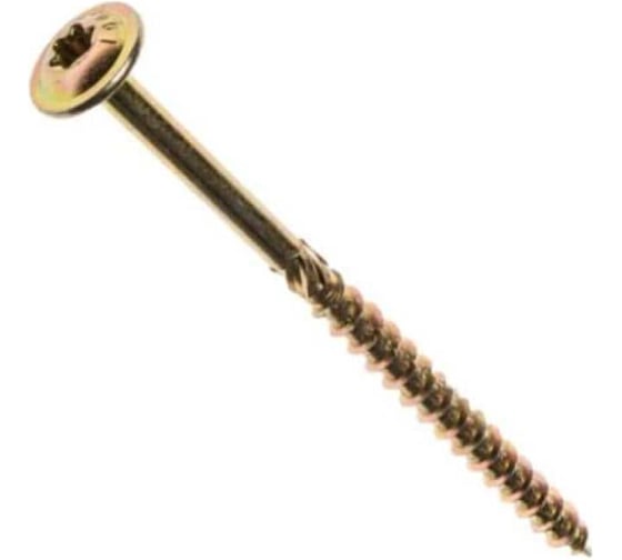 Изображение товара Саморез конструкционный Госкреп универсальный, желтый, пресс-шайба, 8х340мм, TX40, этикетка Bullit, тк=10 КР.193132