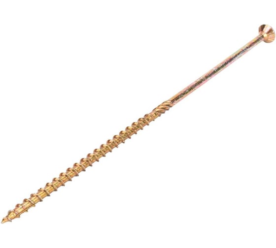 Изображение товара Саморез конструкционный Госкреп универсальный, потайная головка, 3,0х40мм, желтый цинк, 320шт, тк=16 14-0023059