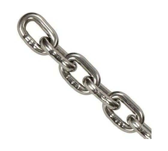 Изображение товара Цепь Госкреп из нержавеющей стали, А4, короткозвенная, 2мм, 5м, тк=16 14-0023052