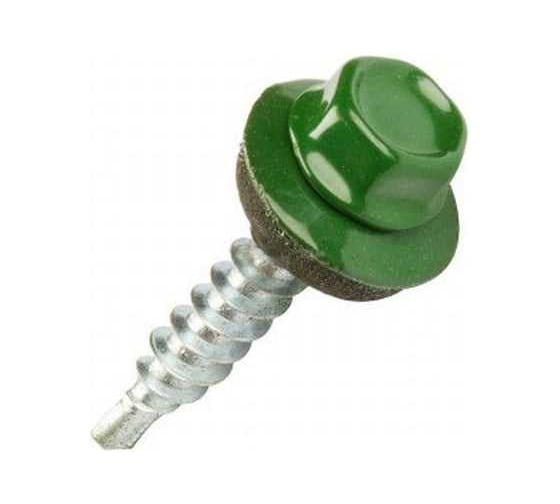 Изображение товара Саморез кровельный Госкреп 4,8х70мм, RAL6005, зеленый мох, 150шт, пл.конт 1150мл, тк=6 1-0036337