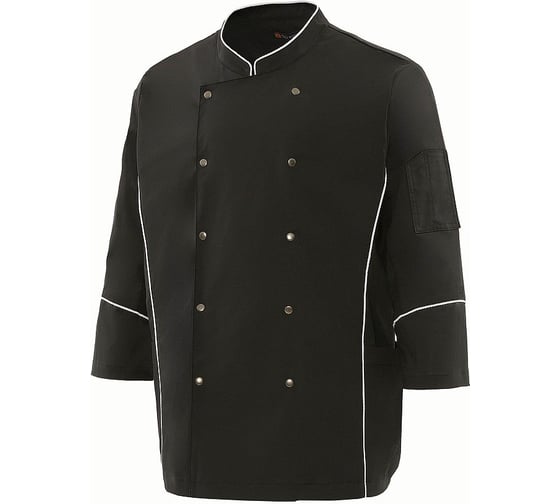 Изображение товара Китель поварской СОЮЗСПЕЦОДЕЖДА РИСТРЕТТО КЛАССИК (Ristretto CLASSIC) Люкс черный, 52-54 2000000254920