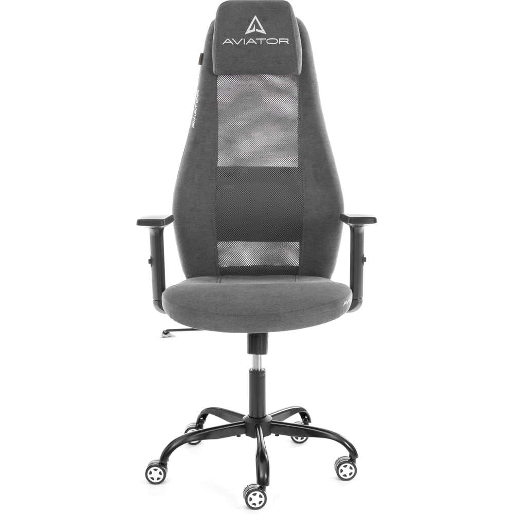 Изображение товара Кресло TetChair AVIATOR PLT metalBL серое с подлокотниками