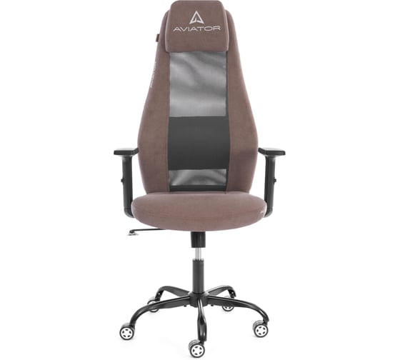 Изображение товара Кресло TetChair AVIATOR PLT metalBL ткань, светло - коричневый / серый, KUB 03/W-12 25108