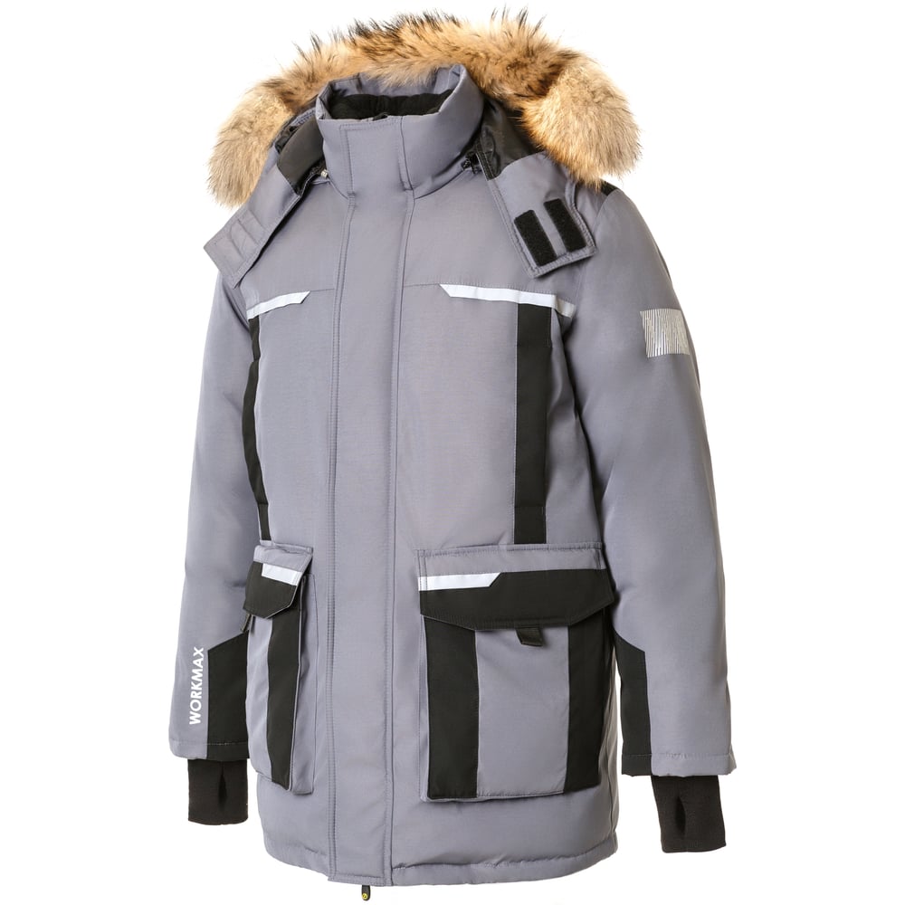 Изображение товара Куртка утепленная мужская женская Воркмакс из синтетической ткани пух гусиный